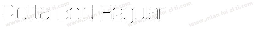 Plotta Bold Regular字体转换